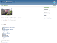 Tablet Screenshot of elearning.liceomascheroni.it